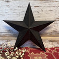 12" Black Barn Star - Primitive Star Quilt Shop