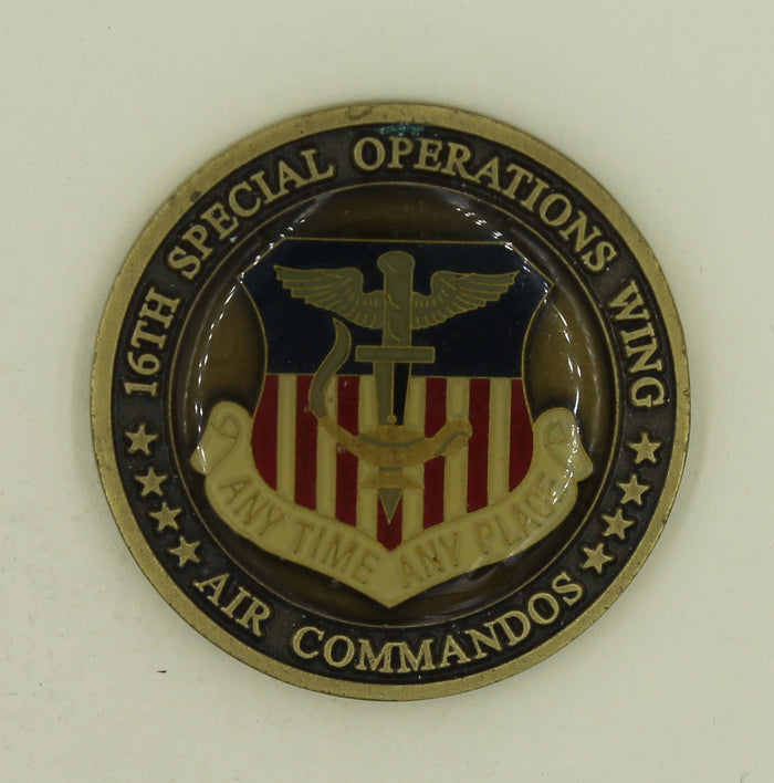 16th Special Operations Wing Air Commandos Commander Air Force Challenge Coin