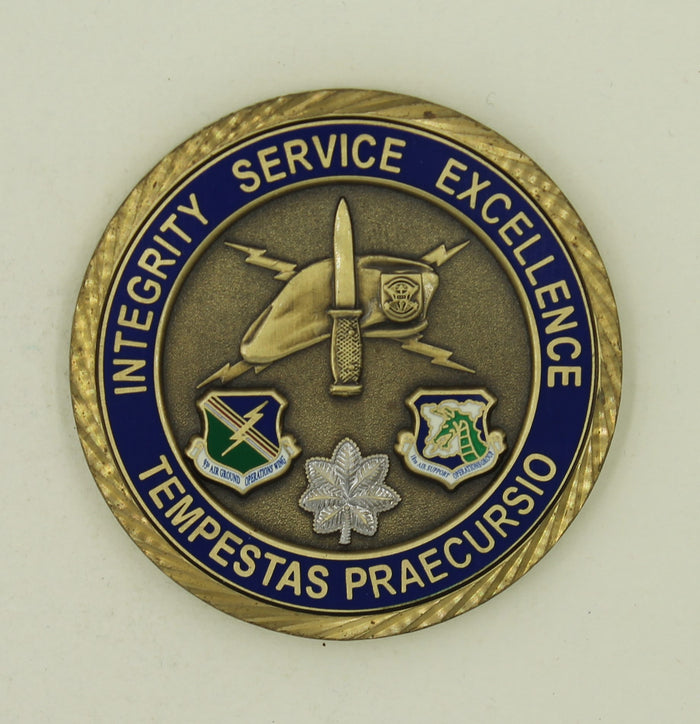 18th Weather Sq Special Operations Gray Beret Commander Air Force Challenge Coin