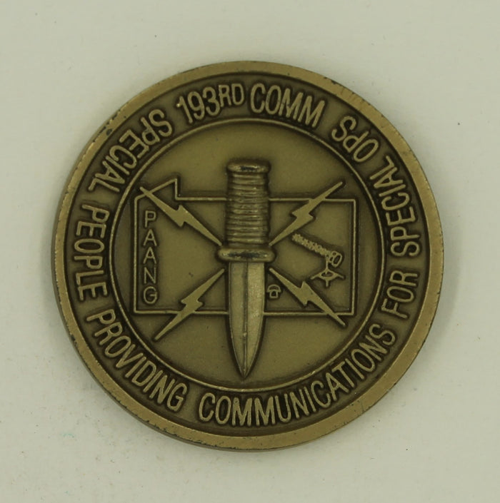 193rd Communications Squadron Special Operations Air Force Challenge Coin