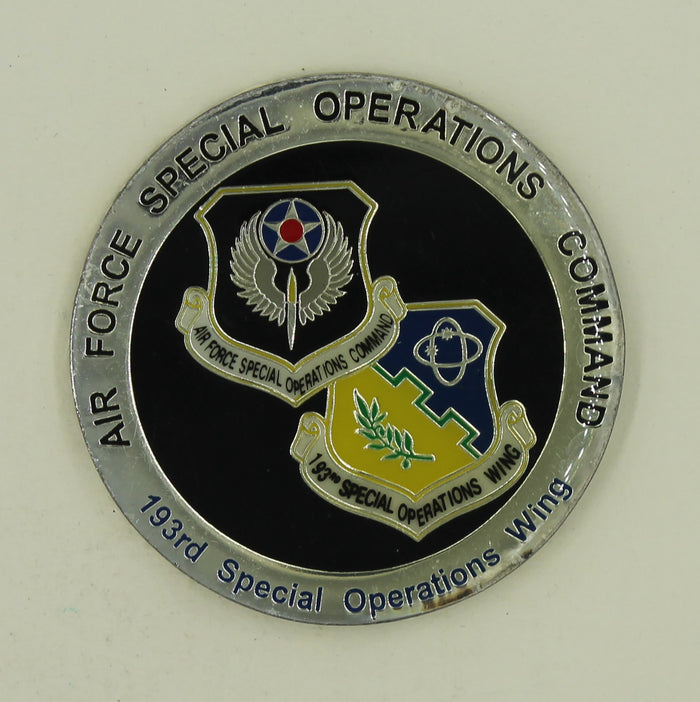 193rd Special Operations Wing Weapons of Mass Persuasion Air Force Challenge Coin