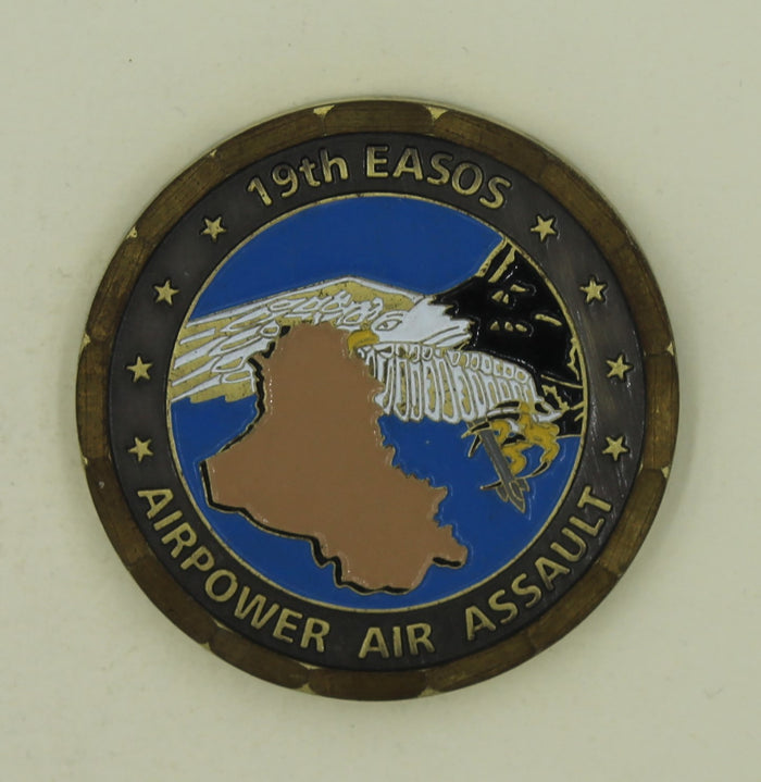 19th Expeditionary Air Support Sq 101st Airborne Air Force Challenge Coin