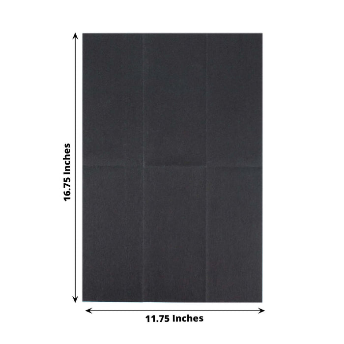 Black poster board measuring 16.75 x 11.75 inches, ideal for crafts and presentations.