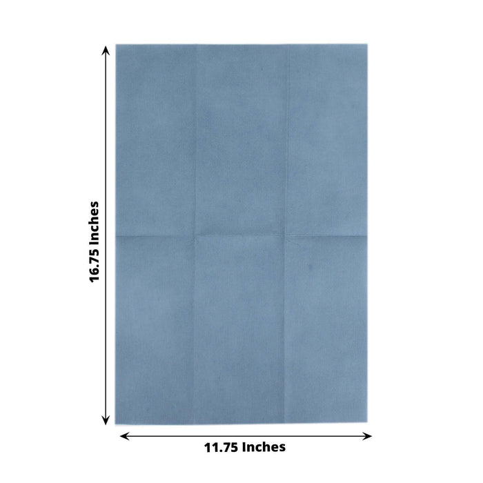 Blue craft paper sheet, 16.75 x 11.75 inches, flat lay on white background.