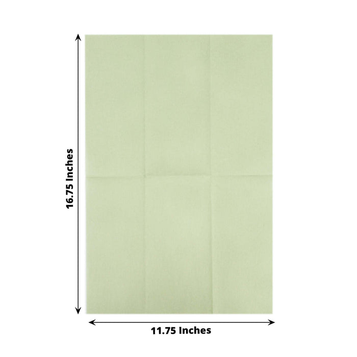 Light green paper sheet, 16.75 x 11.75 inches, suitable for crafts and projects.