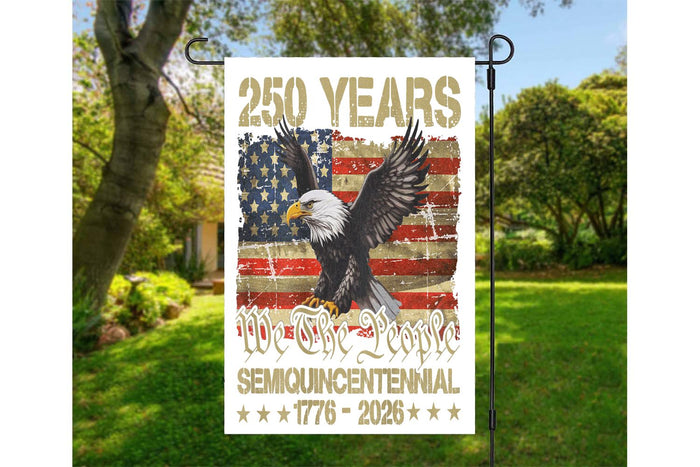 250 Years Eagle garden Flag