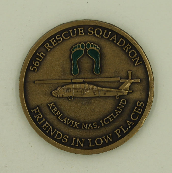 56th Rescue Squadron Pararescue/PJ Keflavik Iceland Air Force Challenge Coin