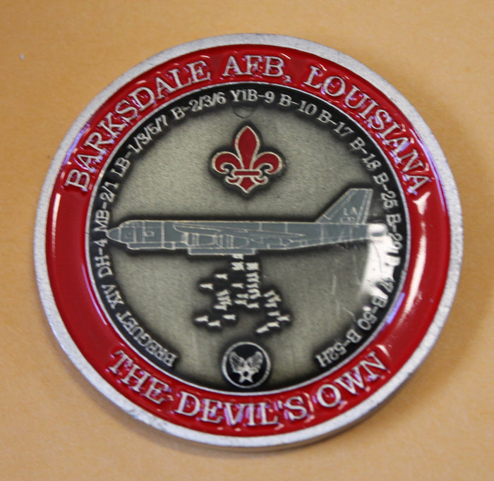 96th Bomb Squadron B-52 Bomber BUFF Barksdale AFB, LA Air Force Challenge Coin