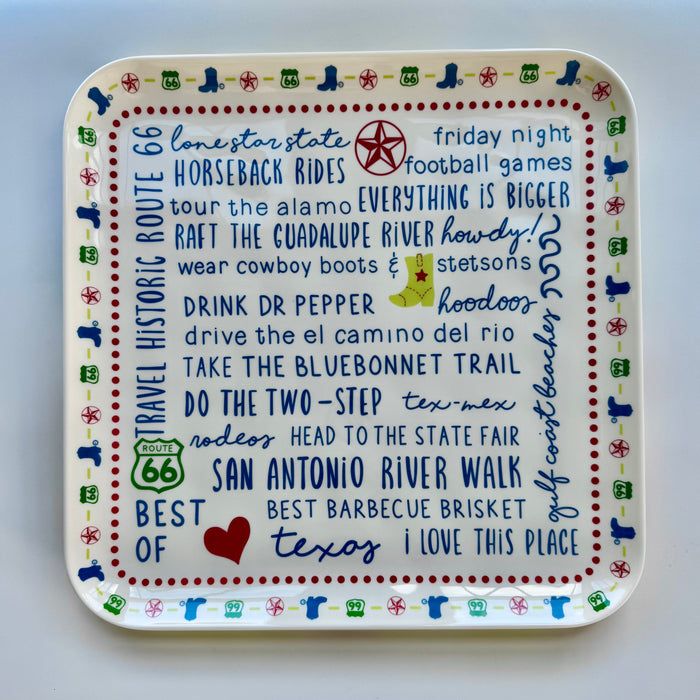 Texas States in Bloom - Melamine Tray