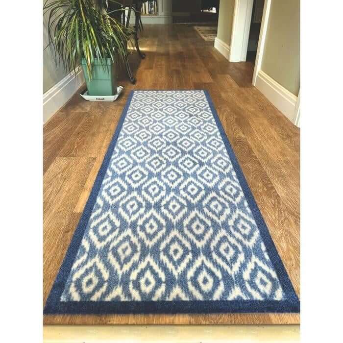 The Rugs Washable Geometric Mat & Runner: Stylish Durable