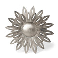 Aged Nickel Wall Dahlia Large