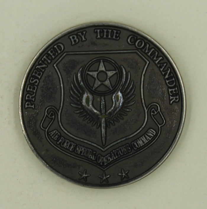 Air Force Special Operation Command Black Nickle Air Force Challenge Coin
