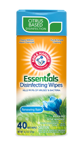 ARM & HAMMER ESSENTIALS DISINFECTING WIPES 40 ct