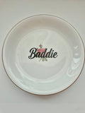 Baddie mini rose plate