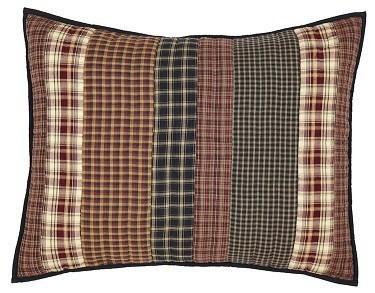 Beckham Quilted Standard Sham 21x27" - Primitive Star Quilt Shop