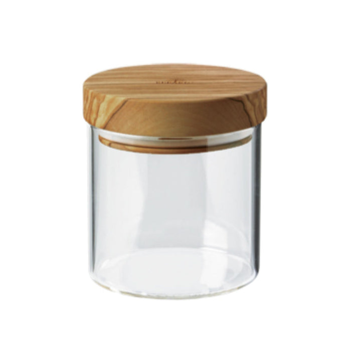 BERARD Glass Jar with Olivewood Lid