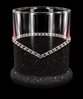 Blinged Whiskey Glass – 11 oz Glitter & Rhinestone Whiskey Tumbler | Winey Bitches Co
