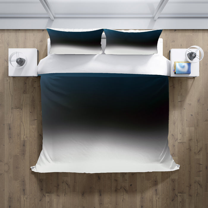 Blue Gradient Horizon Abstract Fade Duvet Cover