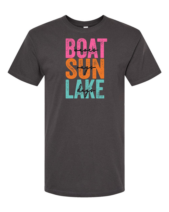 BOAT WAVES  SHORT SLEEVE TSHIRT