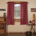 Braxton Scalloped Lined Short Panel Curtains 63" - Primitive Star Quilt Shop
