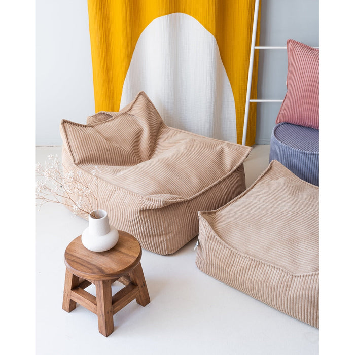 Brown Sugar Square Ottoman - Rugs by Roo