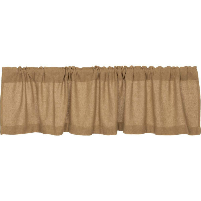 Burlap Natural Valance 72" - Primitive Star Quilt Shop