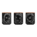 Canister Small Set Of 3 - Sketchbook Black Mix