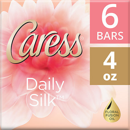 CARESS DAILY SILK SOAP BARS 6CT