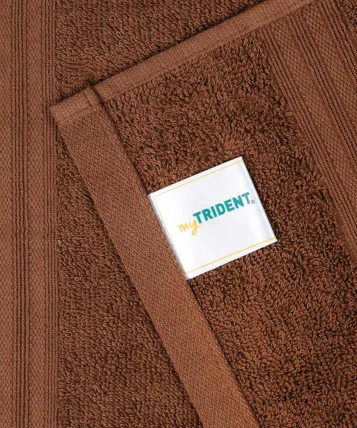 Celebration 4Pc Towel set, Cafe Noir | 450 GSM Cotton