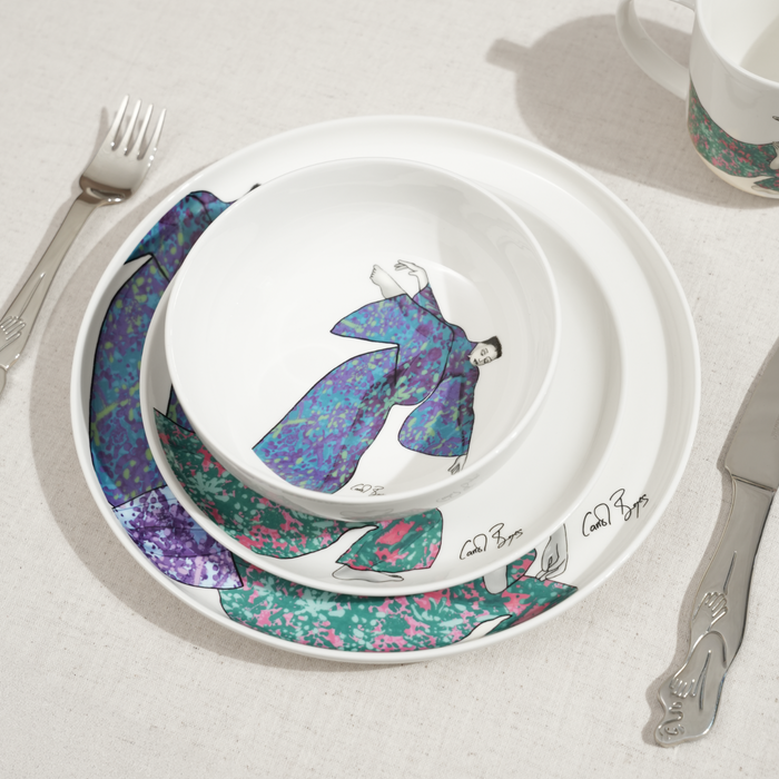 Cereal / Soup Bowl Set Of 4 - Dancing Girls