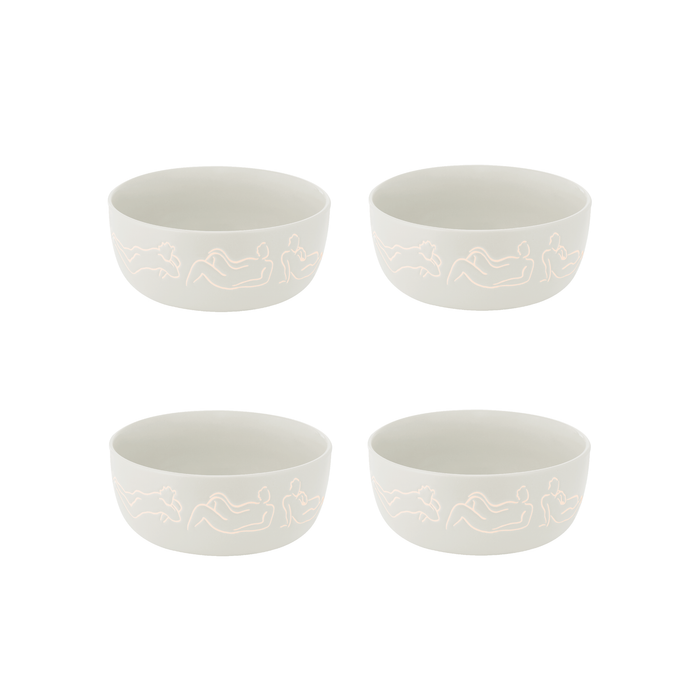 Cereal / Soup Bowl Set Of 4 - Luxe Loungers - Sand