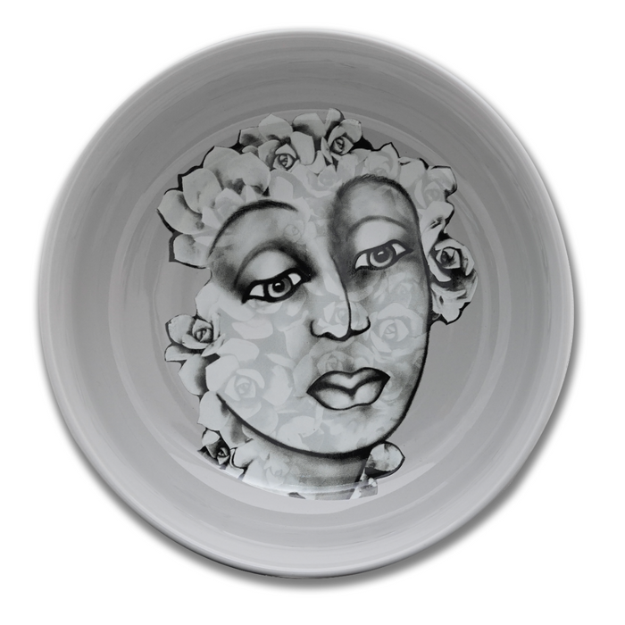 Cereal / Soup Bowl Set Of 4 - Succulent Faces