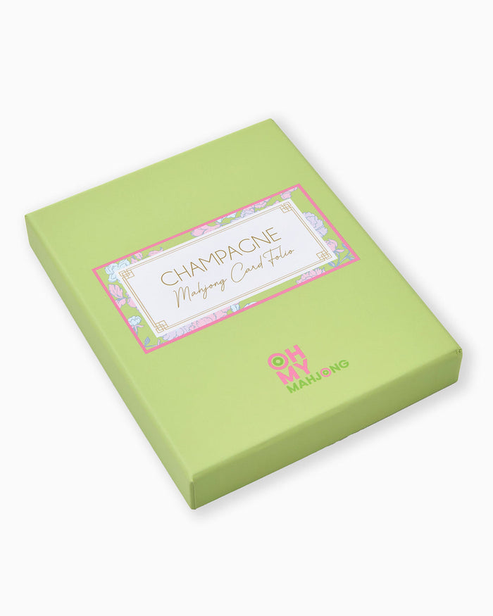 CHAMPAGNE MAHJONG CARD FOLIO
