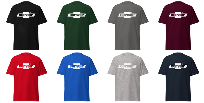 Chevrolet Corvair Advertising emblem T-shirt (W/O Corsa sleeve emblem)