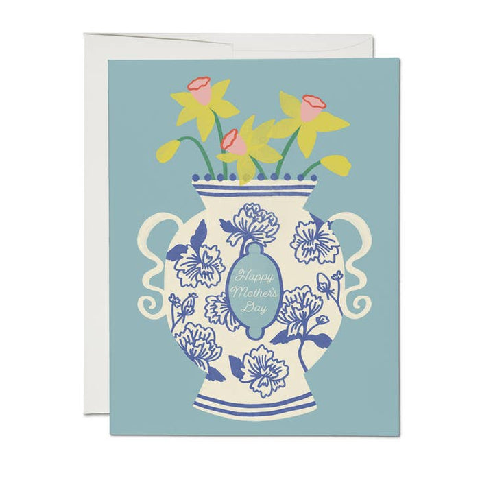 Happy Mother's Day Floral Vase Art Card