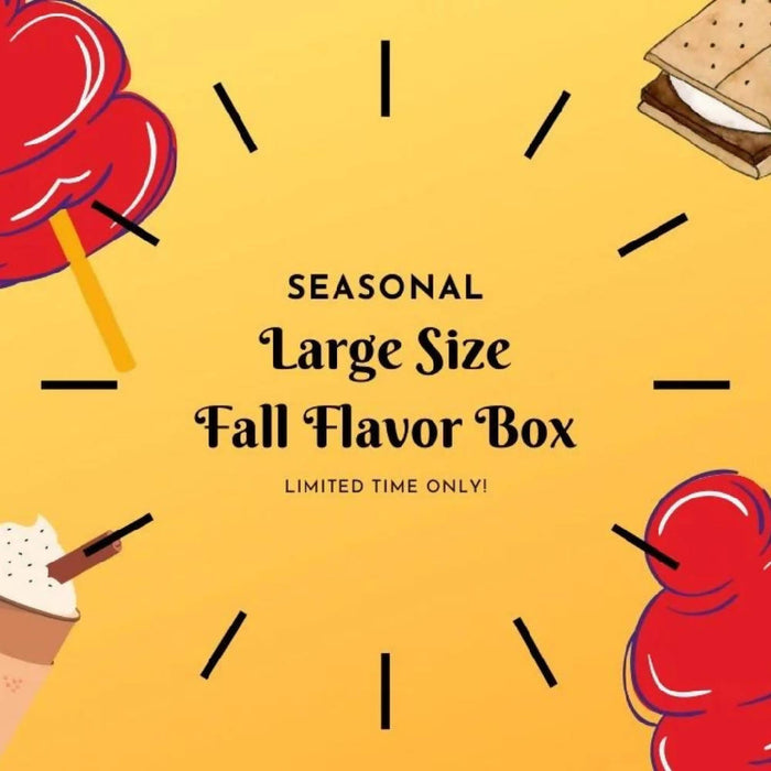 CHOOSE 4- LARGE FALL FESTIVE COTTON CANDY BOX!