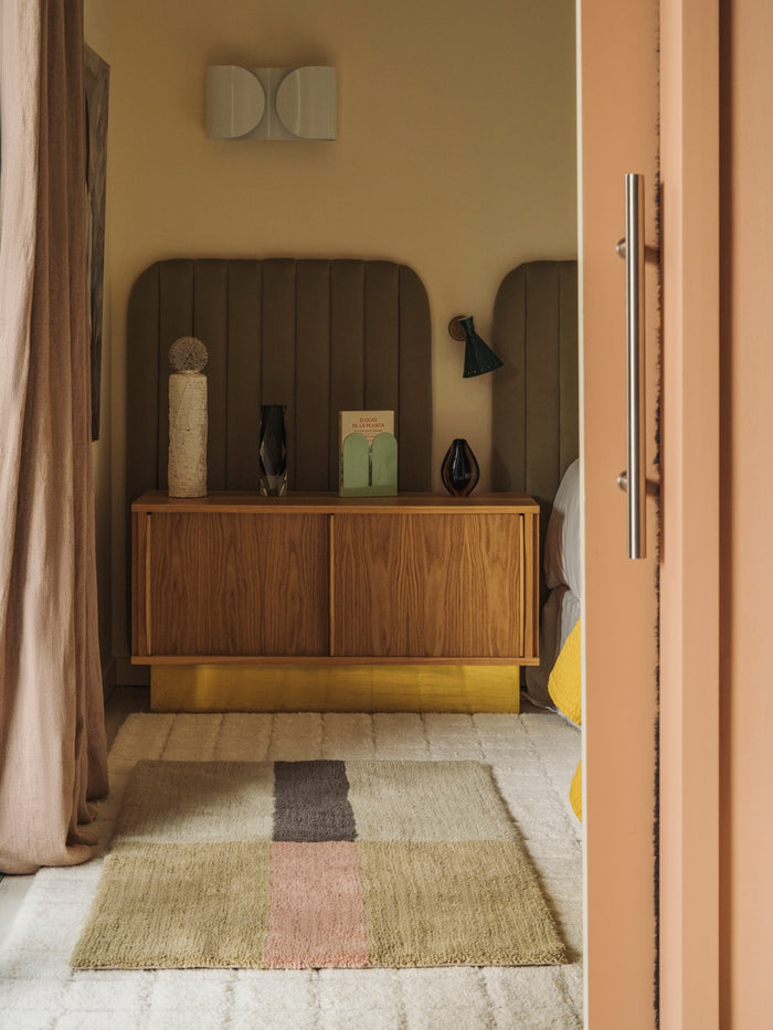 Chroma Dusty Pink Wool Washable Area Rug - Rugs by Roo