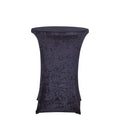 Navy velvet table cover for events and gatherings