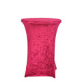 Pink velvet table cover for events and parties
