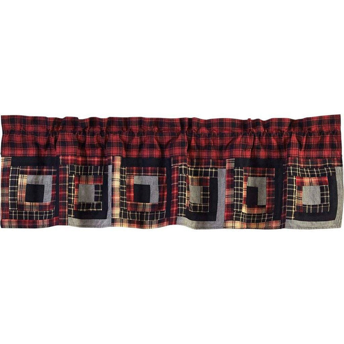 Cumberland Patchwork Lined Valance 60" - Primitive Star Quilt Shop