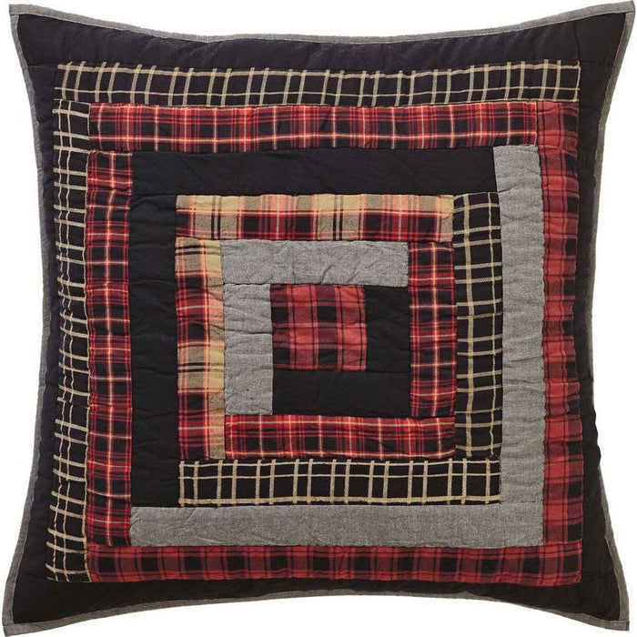 Cumberland Quilted Euro Sham 26x26" - Primitive Star Quilt Shop