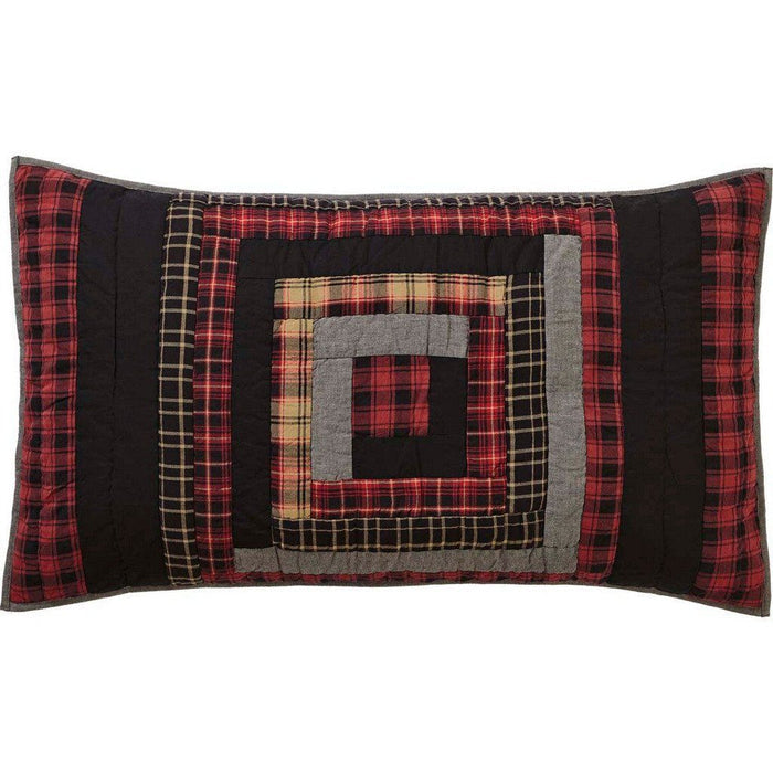 Cumberland Quilted King Sham 21x37" - Primitive Star Quilt Shop