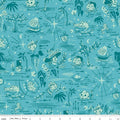 Curtain Valance - Forever Neverland Neverland Map Lagoon Cotton