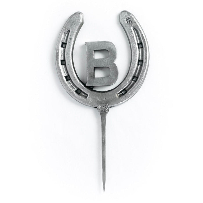 Custom Horseshoe Cake Topper with Initial - Cowboy Wedding