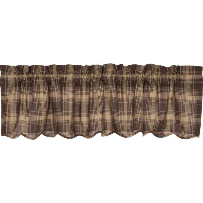 Dawson Star Scalloped Lined Valance 60" Default - Primitive Star Quilt Shop