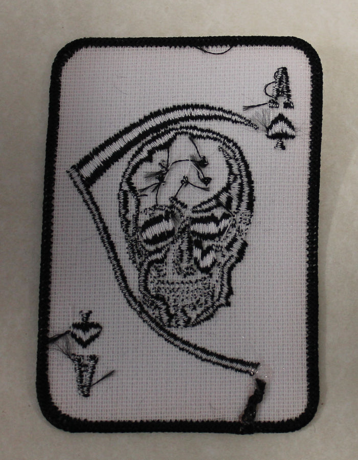 Death Card Ace of Spades Grim Reaper Patch