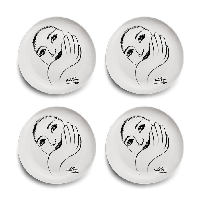 Dinner Plate Set Of 4 - Face Facts