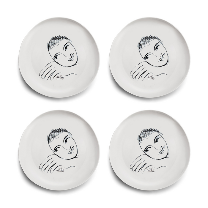 Dinner Plate Set Of 4 - Let'S Face It!