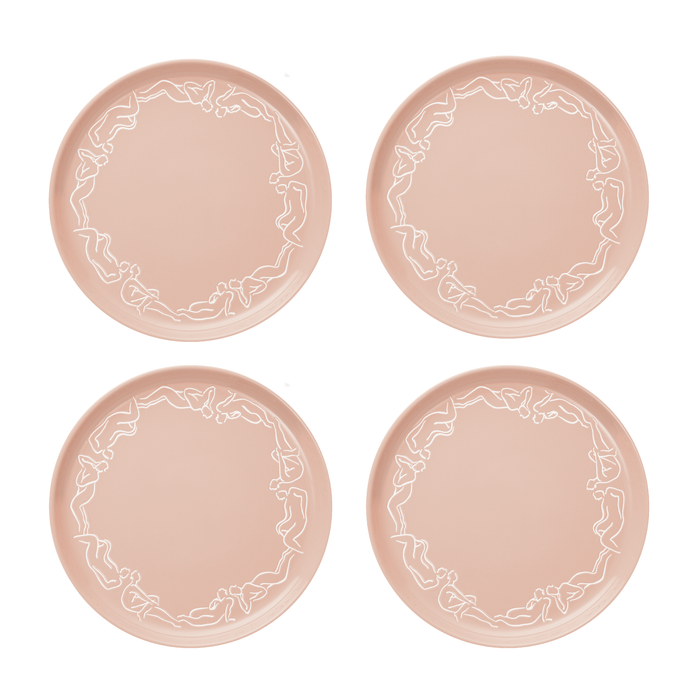 Dinner Plate Set Of 4 - Luxe Loungers - Peach