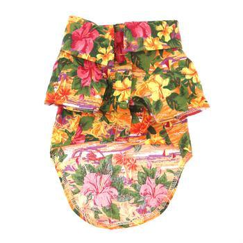 Doggie Hawaiian Camp Shirt - Sunset Hibiscus - Winey Bitches - Wine- Women- K9's